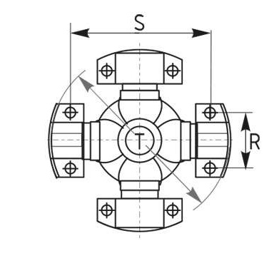 Kardanový kríž - MECHANICS - typ 13